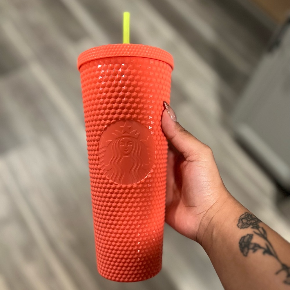 Starbucks Studded Tumbler Pink/Orange